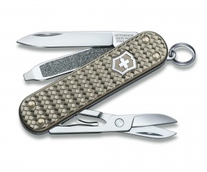 Нож-брелок Victorinox Classic Precious Alox 0.6221.4031G Infinite Grey (58 мм, серый)