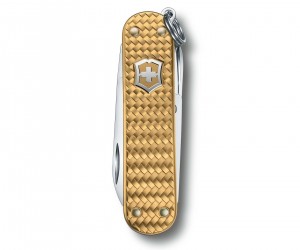 Нож-брелок Victorinox Classic Precious Alox 0.6221.408G Brass Gold (58 мм, золотистый)