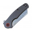 Нож складной CJRB Cutlery Crag 8,7 см, сталь Дамаск, рукоять Carbon - фото № 2