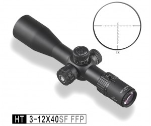 Оптический прицел Discovery HT 3-12x40SF FFP, 30 мм, на Weaver