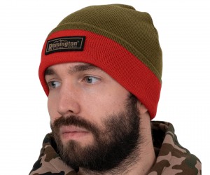 Шапка Remington Тight Knit Brown / Red (двусторонняя)