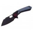 Нож складной CJRB Cutlery Caldera 8,9 см, сталь AR-RPM9, рукоять Black/Blue G10 - фото № 1