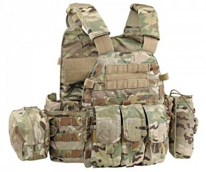 Разгрузочный жилет EmersonGear LBT6094A style Plate Carrier с 3 подсумками (Multicam)