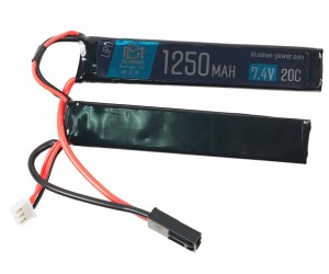 Аккумулятор BlueMAX Li-Po 7.4V 1250mah 20C Nunchuck, 2x (102x20x6) мм