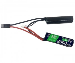 Аккумулятор BlueMAX Li-Ion 7.4V 3000mah 10C(30A) Nunchuck, 2x (68x20) мм