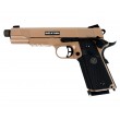 Страйкбольный пистолет KJW KP-07 Colt M1911 M.E.U. TBC Gas Tan, удлин. ствол - фото № 1