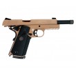 Страйкбольный пистолет KJW KP-07 Colt M1911 M.E.U. TBC Gas Tan, удлин. ствол - фото № 5