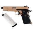 Страйкбольный пистолет KJW KP-07 Colt M1911 M.E.U. TBC Gas Tan, удлин. ствол - фото № 3