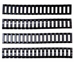 Комплект накладок SHS на рельсу RIS Ladder Rail Cover, 4 шт, Black (R058-BK)