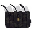 Подсумок под 3 магазина EmersonGear Modular Triple M4 Open Top (Multicam Black) - фото № 2