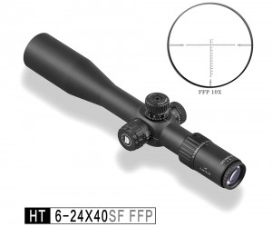 Оптический прицел Discovery HT 6-24x40SF FFP, 30 мм, на Weaver