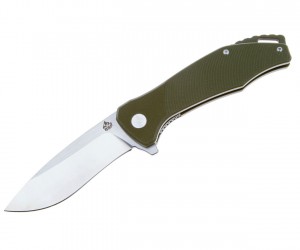 Нож складной QSP Knife Raven 8,6 см, сталь D2, рукоять G10 Green