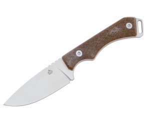 Нож QSP Knife Workaholic 8,9 см, сталь N690, рукоять Micarta Brown