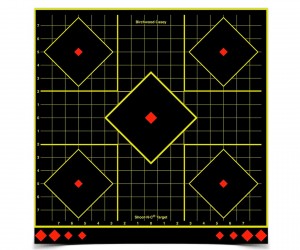 Мишень осыпающаяся Birchwood Shoot•N•C Sight-In Target 17.25″ (самоклеящаяся, 5 шт)