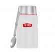 Термос для еды THERMOS KING SK-3020 RCMS 0.71L, складная ложка из нерж. стали (белый) - фото № 1