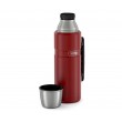 Термос для напитков THERMOS KING SK-2010 MRR 1.2L, нерж. сталь, винтовая пробка (красный) - фото № 3