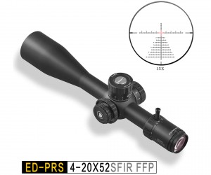 Оптический прицел Discovery ED-PRS 4-20X52SFIR, 34 мм, подсветка, на Weaver