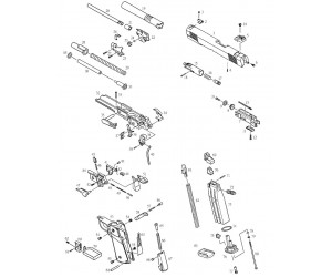 KJW KP-05 крышка магазина CO2 Part CM-9