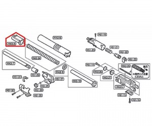 Упор возвратной пружины Recoil Plug для Tokyo Marui Hi-Capa 4.3. Part (H43-8)