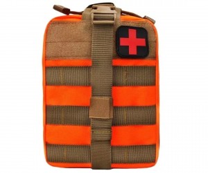 Аптечка тактическая Rusforce Emergency для хранения медикаментов, 21x15x10 см (Orange)