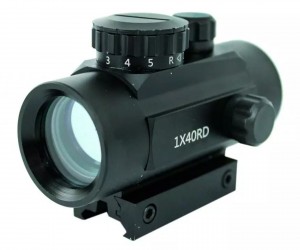 Коллиматорный прицел Target Red Dot 1x40RD, закрытый, на Weaver