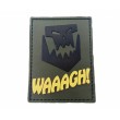 Шеврон Орк «WAAAGH!», PVC на велкро (олива) - фото № 1