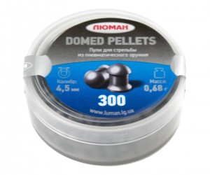 Пули «Люман» Domed pellets 4,5 мм, 0,68 г (300 штук)