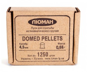 Пули «Люман» Domed pellets 4,5 мм, 0,68 г (1250 штук)